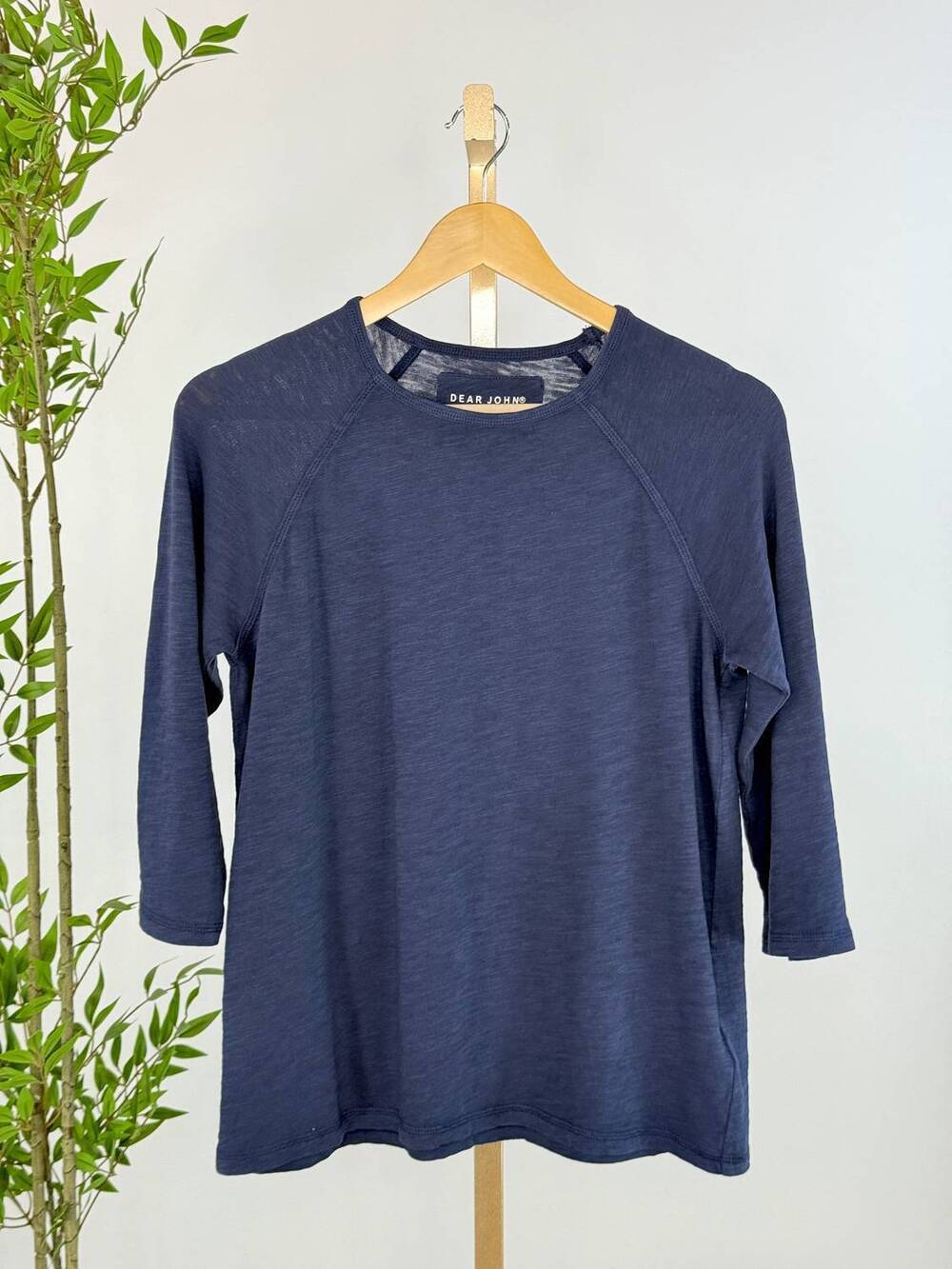 NEW DEAR JOHN DENIM women's sonoma top in black iris